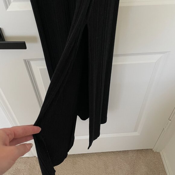 Green Envelope Black Maxi Cover-Up Dress – Women’s Size M - Picture 6 of 7